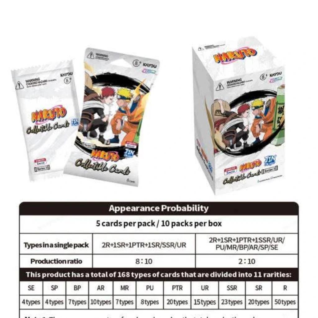 KAYOU NARUTO Smriti Collectible  Jin 2 USA -Box with Promo Pack